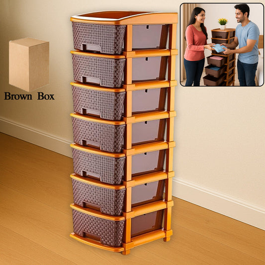 7-Layer Plastic Storage Drawer - main