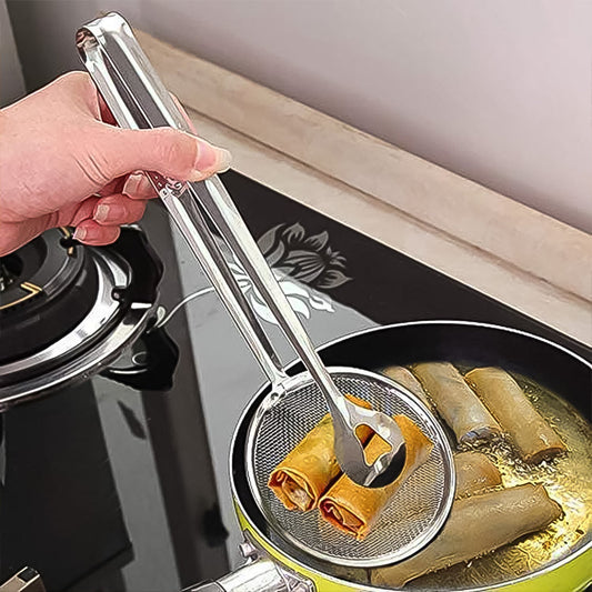 2-in-1 Stainless Steel Filter Spoon with Clip - main product shot