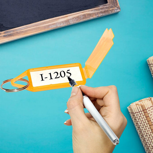 10 Pc Keychain Tag Label Used For Decorative Purpose On Keys And All
