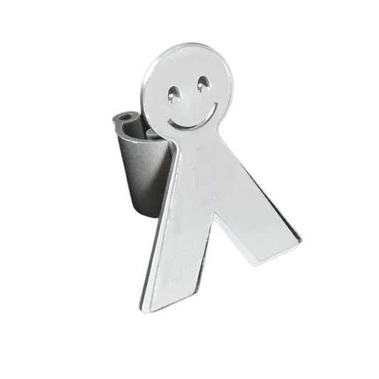 Smile Face Wall Mounted Brush and Broom Holder Seamless Mop Hook Organizer (1Pc)
