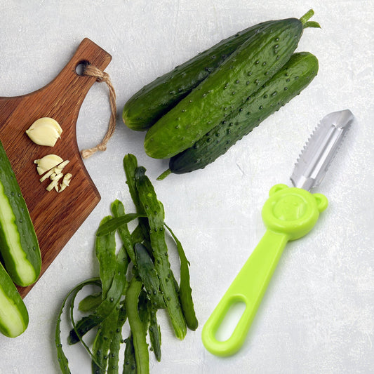 Multi-Purpose Stainless Steel Peeler With Handle For Vegetables, 2 in 1 Potato Peeler and Cutter, Stainless Steel Potato Peeler, grated Carrot, grated, Suitable for Peeling and shredding Fruit and Vegetables Kitchen Accessories (1 Pc)