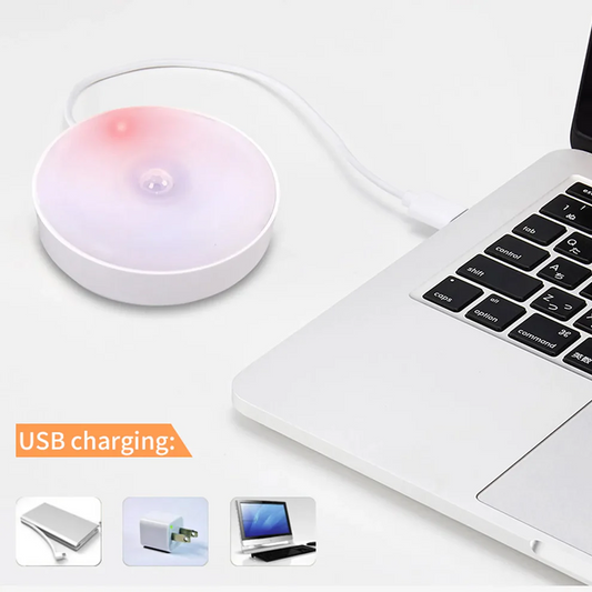 Round Shape 8 LED Motion Sensor Light - main product shot