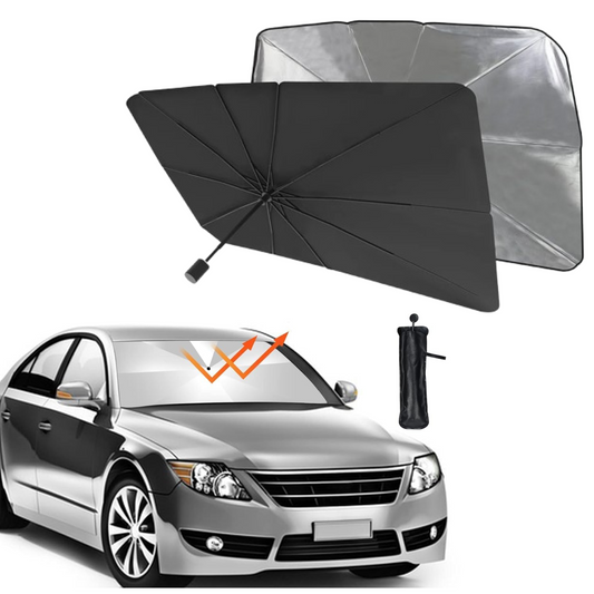 Foldable Car Windshield Sunshade for Heat Protection - in-use lifestyle shot
