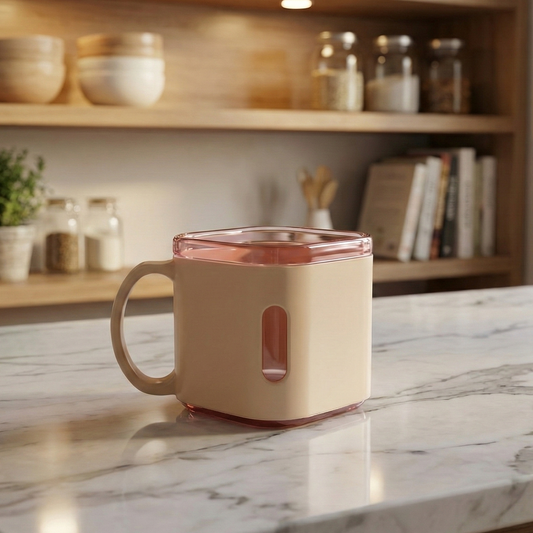 Premium Square Shape Tea Cup Set 6-piece (150 Ml)