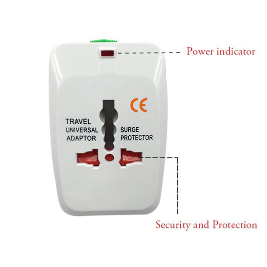 12671 All-in-one Universal Worldwide Travelling Ac Adaptor Plug (Au Uk Us Eu) International Power Charger Electric Usb Power Plug Socket Adapter Converter (1 Pc)