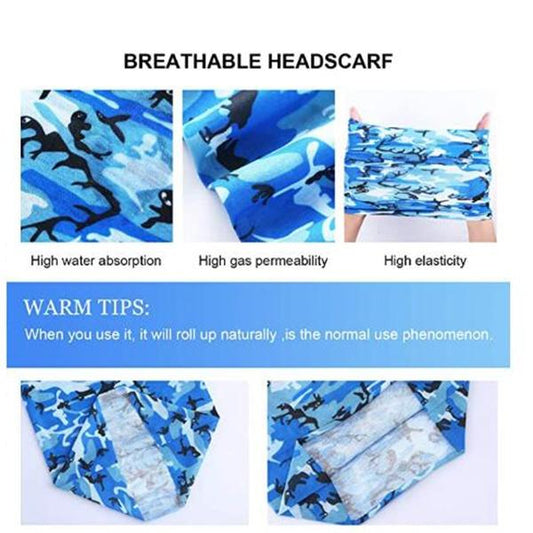 1357 Multifunctional Unisex Neck Gaiter Headband For Dust Sun Protection Headwear