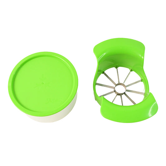 Apex Apple Cutter With Container Unbreakable Abs Body Stainless Steel Blades