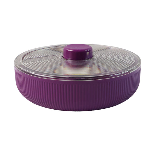 Supermom Multipurpose Round Rotating Dry Fruit Snack Storage Container (1 Pc)