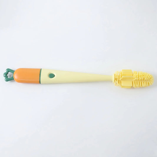 3 In 1 Bottle Cleaning Brush With Silicone Head For Cups And Flasks (1 Pc)