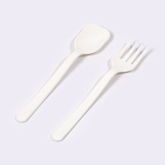 5239 Plastic Forks Spoon Cutlery-utensils Parties Dinners Catering Services Family Gatherings ( Pack Of 2)