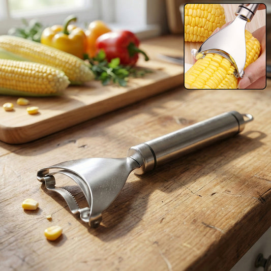 Stainless Steel Fruit Vegetable Peeler With Serrated Blade (1 Pc)