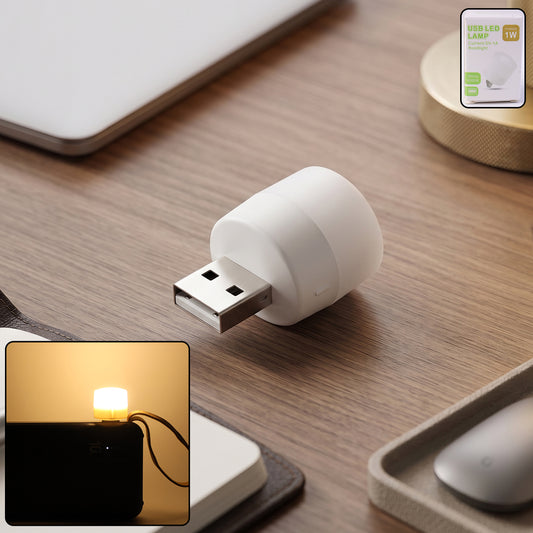 Yellow Usb Led Lamp Night Light Plug Small Led Nightlight (1 Pc)