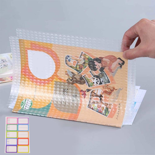Premium Transparent Adhesive Book Cover Sheets (Mix Size 30 Pc)