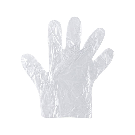 Disposable Clear Plastic Gloves (100 Pc Large)
