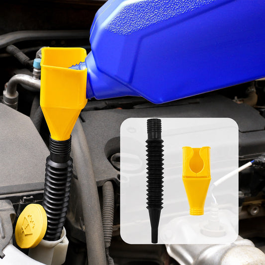 Flexible Plastic Funnel Spill-free Car Oil Fuel Filling