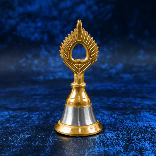 Brass And Steel Temple Ghanti (Pooja Bell) Decorative Spiritual Accessory