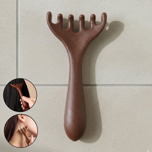 Manual Wooden Style Head Neck Scalp Massager (1 Pc)
