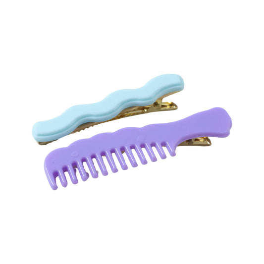 Comb-shaped Hair Clips Set For Girls Women Stylish Hair Pins (4 Pc )