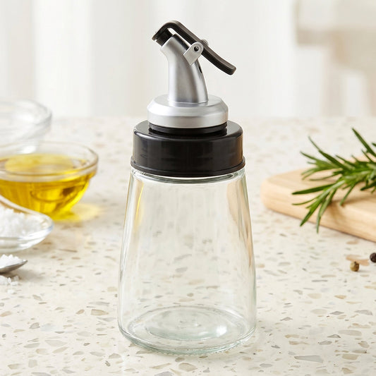 Glass Oil Dispenser Bottle No-drip Spout 170 Ml Capacity