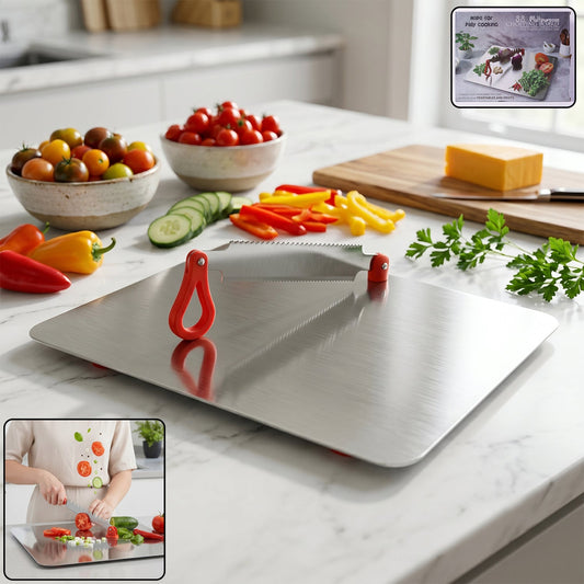 Stainless Steel Multipurpose Chopping Board Hygienic Durable For Kitchen