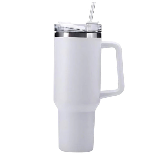 890 Ml Insulated Stainless-steel Travel Tumbler White Color (1 Pc )