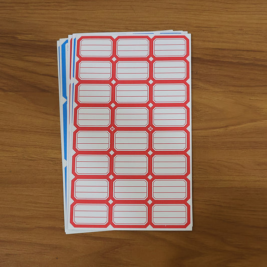 Multipurpose Writable Label Stickers (5 Sheets Set)