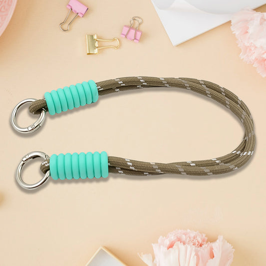 Multipurpose Two Sided Adjustable Hand Wrist Strap Lanyardwith Cellphone Phone Strap (1 Pc 14.5 Inch Multicolor)