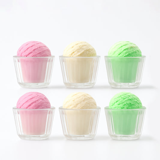 Premium Transparent Plastic Dessert Bowl Set 6 Pieces