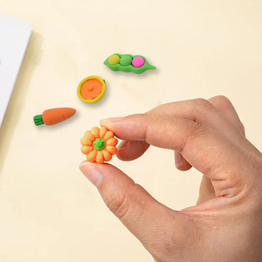Mix Design Fancy Stylish Colorful Erasers (1 Set 4 Pc Set)