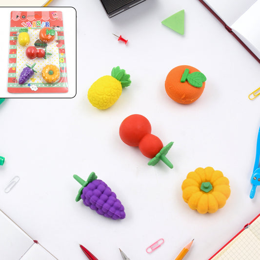 18033 3d Mix Design Fancy Stylish Colorful Erasers Mini Eraser Creative Cute Novelty Eraser For Children Different Designs Eraser Set For Return Gift Birthday Party School Prize (1 Set)