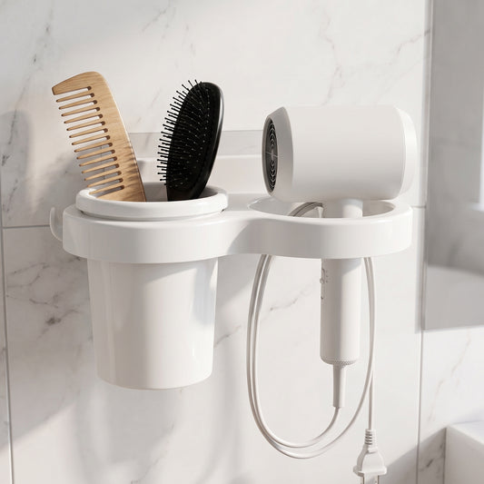 Wall Mounted Toothbrush Holder Set (1 Set)