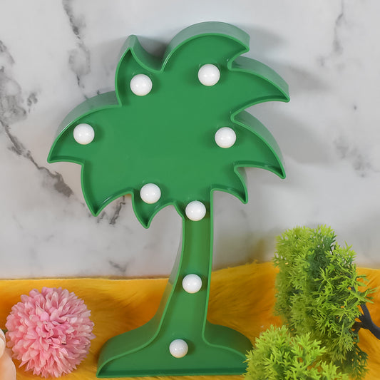 Led Night Light Coconut Tree Light Romantic Table Lamp (1 Pc Battery Not Included)