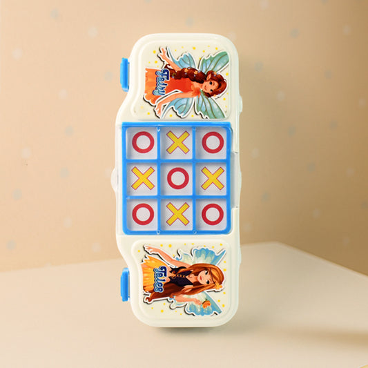 Kids Pencil Box With Built-in Tic Tac Toe Game
