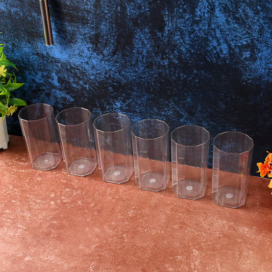 Apex Merino N Glass Unbreakable Plastic Drinking Glass Set (6pc300ml) Approx