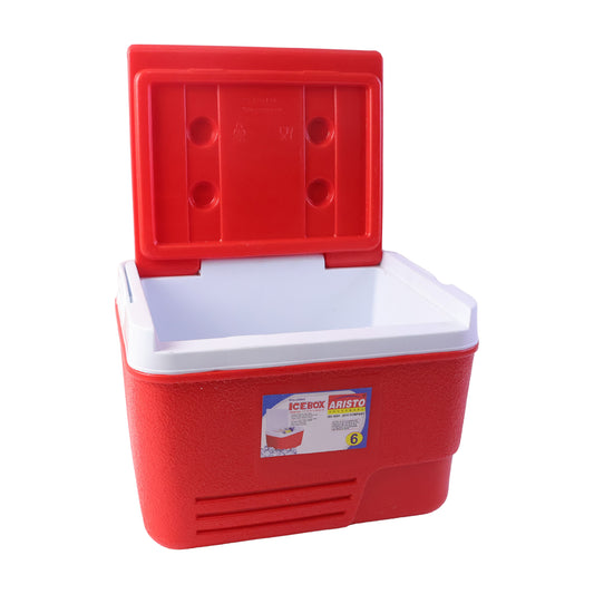 Heavy Duty Insulated Ice Box (1 Pc Red 6ltr)