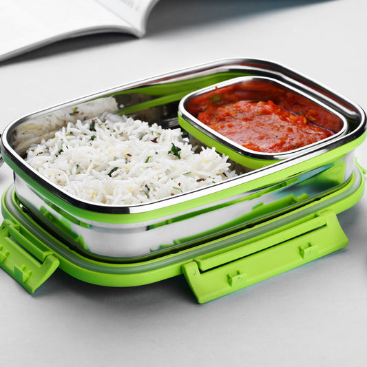 8133 Ganesh Junior Stainless Steel Lunch Pack For Office School Use