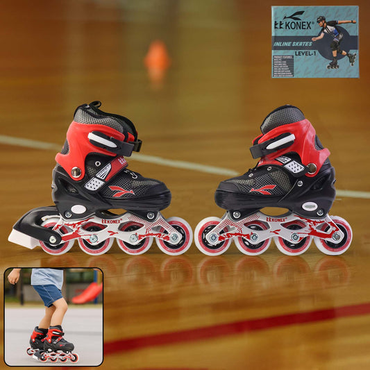 Professional Adjustable Inline Skates For Kids And Adults (Medium 1 Pair)