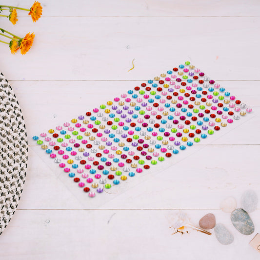 Self Adhesive Multi Size Shaped Shining Stones Crystals Stickers For Art Craft Mobile Phone Decoration Jewellery Making School Projects Creative Work
