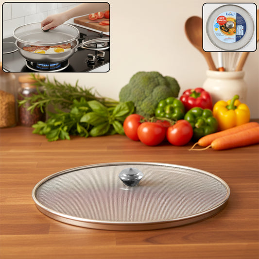 Stainless Steel Fine Mesh Food Net Cover Lid 8 Inch