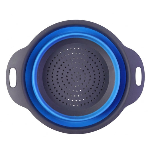 Foldable Silicone Strainer Space-saving Kitchen Drainer With Handles