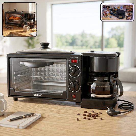 Suta 3 In 1 Breakfast Maker Compact Kitchen Multi-functional Appliance