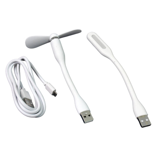 Portable Mini Usb Fan Usb Light Micro Usb Cable (3 Pcs Set)