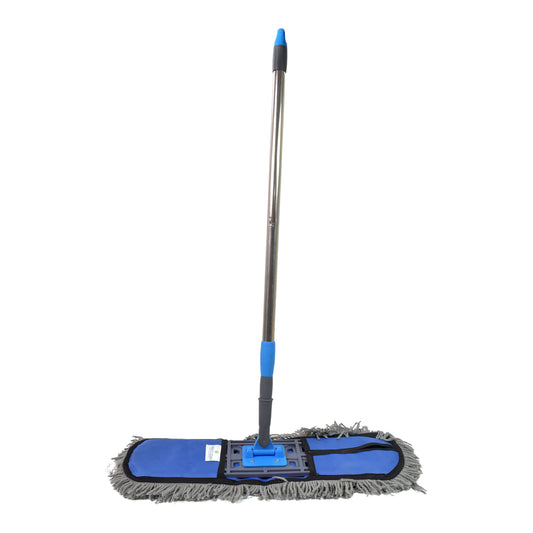 Wet And Dry Cotton Pad Floor Mop With Long Aluminium Handle (1 Pc Large)