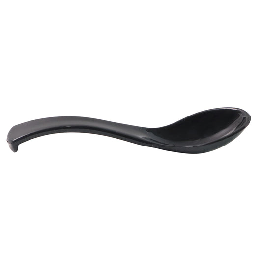 Plastic Soup Spoon Deep Bowl (1 Pc Black)