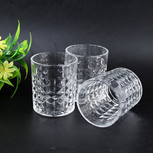 Premium Crystal-style Glass Tumbler Set (6 Pc 210 Ml)