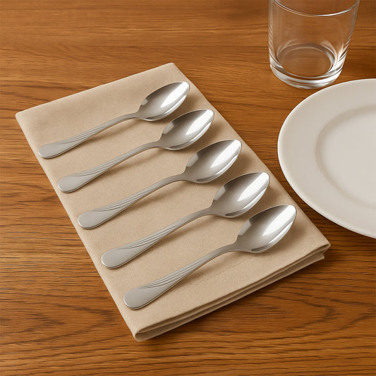Supermom Diamond Stainless Steel Dining Spoon (6 Pc Set)