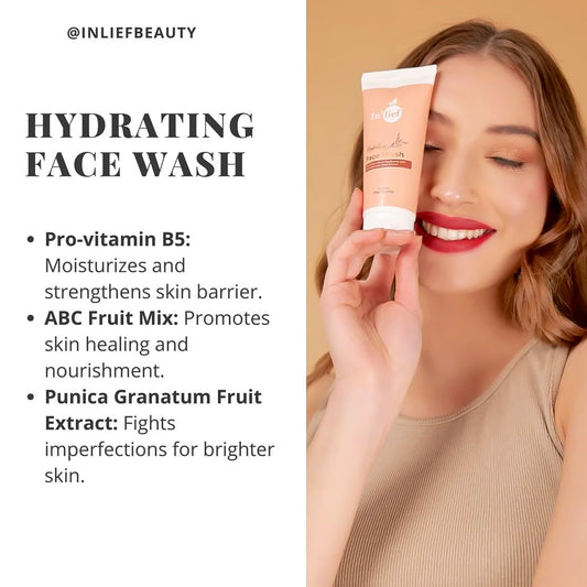 Inlief Deep Hydrating Refreshing Face Wash (1 Pc 100 Gm)