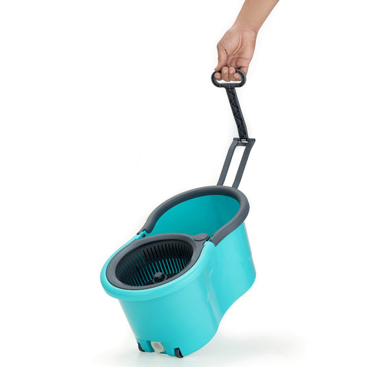 4941 Quick Spin Mop Plastic Spin Bucket Floor Cleaning Easy Wheels Big Bucket Floor Cleaning Mop With Bucket