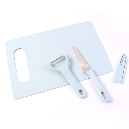 3 In 1 Kitchen Knife Chopping Board Set (1 Set)