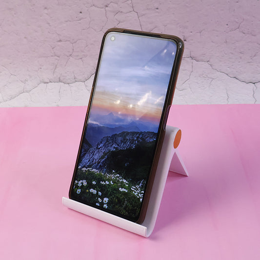 Plastic Foldable Desktop Mobile Stand (1 Pc White)